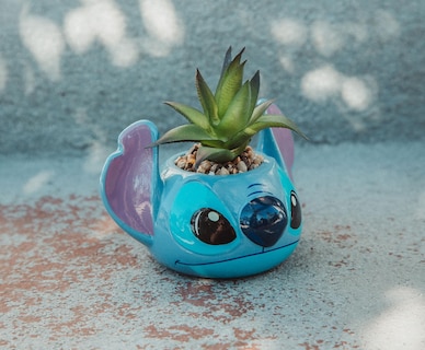 Foto 5 | Foto 5 | Minimoleta Disney Lilo & Stitch De Cerámica Con Suculentas - Venta Internacional.