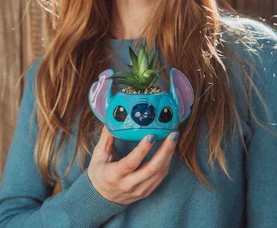 Foto 6 | Foto 6 | Minimoleta Disney Lilo & Stitch De Cerámica Con Suculentas - Venta Internacional.