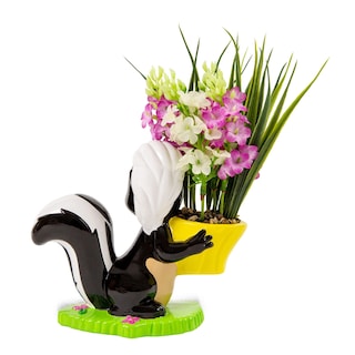 Foto 3 | Foto 3 | Maceta De Cerámica Silver Buffalo Disney Bambi Flower Skunk - Venta Internacional.