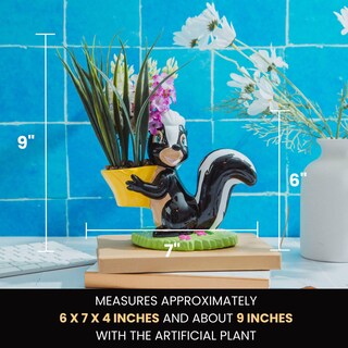 Foto 5 | Foto 5 | Maceta De Cerámica Silver Buffalo Disney Bambi Flower Skunk - Venta Internacional.