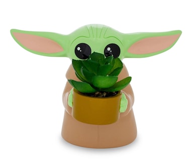 Foto 1 | Foto 1 | Macetero Pequeño De Cerámica Silver Buffalo Star Wars Grogu De 10 Cm - Venta Internacional.