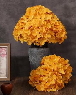 Foto 5 | Foto 5 | Cabezas Artificiales De Hortensia Duhouse Silk, 6 Unidades, Color Amarillo Mostaza - Venta Internacional.