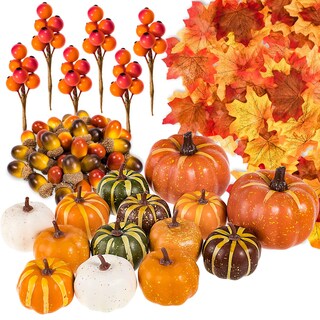 Foto 1 | Foto 1 | Set De Hojas Artificiales De Arce Y Calabaza Whaline, 160 Unidades - Venta Internacional.