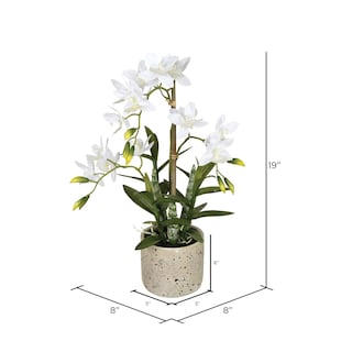 Foto 2 | Foto 2 | Orquídea Artificial Cycnoches Vickerman Everyday En Maceta, 19 Pulgadas - Venta Internacional.