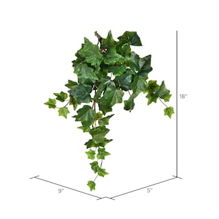 Foto 2 | Foto 2 | Arbusto Colgante Artificial De Hiedra Verde, 18 Cm, Paquete De 3 Unidades, Vickerman - Venta Internacional.