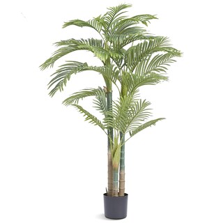 Foto 1 | Foto 1 | Palmera Artificial De Caña Dorada Vevor De 2 M Con Antivuelco - Venta Internacional.