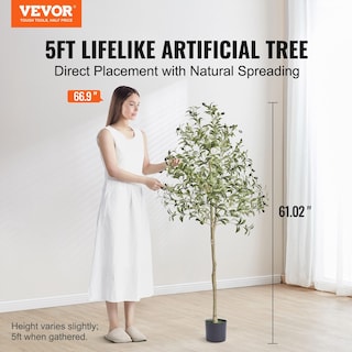 Foto 2 | Foto 2 | Olivo Artificial Vevor De 150 Cm De Altura Con Material De Polietileno Seguro - Venta Internacional.