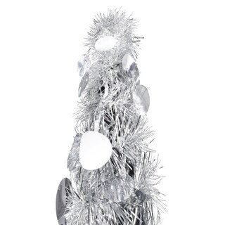 Foto 7 | Foto 7 | Árbol De Navidad Artificial Vidaxl Plateado Brillante 120 Cm - Venta Internacional.