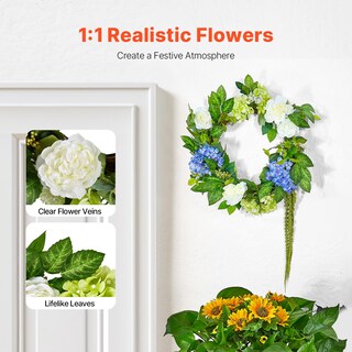 Foto 2 | Foto 2 | Corona de Primavera Artificial 60 cm - Venta Internacional
