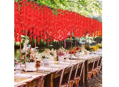 Foto 3 | Foto 3 | Xtellar Colección Elegante De 30 Flores Wisteria Artificiales De 1.1m Para Decoración Festiva Y Romántica En Azul