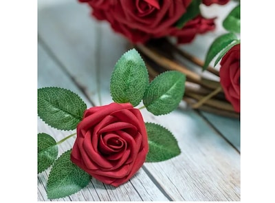 Foto 4 | Foto 4 | Elegancia Xtellar: Rosas Artificiales Decorativas De Lujo Para Bodas Y Eventos - Paquete De 35 Piezas