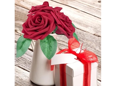 Foto 5 | Foto 5 | Elegancia Xtellar: Rosas Artificiales Decorativas De Lujo Para Bodas Y Eventos - Paquete De 35 Piezas