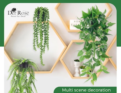 Foto 4 | Foto 4 | Plantas Colgantes Artificiales Der Rose 4 Piezas - Venta Internacional