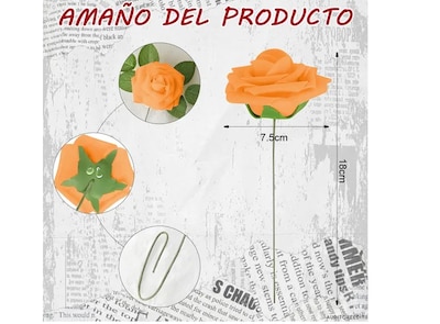 Foto 3 | Foto 3 | Xtellar Rosas Artificiales Deluxe 25pc, Decorativas De Lujo Para Eventos Elegantes Y Creaciones Manuales