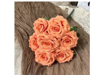 Foto 4 | Foto 4 | Xtellar Rosas Artificiales Deluxe 25pc, Decorativas De Lujo Para Eventos Elegantes Y Creaciones Manuales