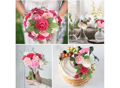 Foto 5 | Foto 5 | Xtellar Rosas Artificiales Deluxe 25pc, Decorativas De Lujo Para Eventos Elegantes Y Creaciones Manuales