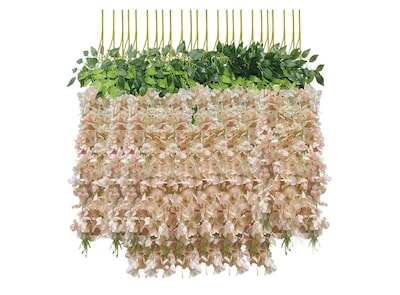 Foto 1 | Foto 1 | Xtellar Elegante Set 27pcs De Flores Artificiales Wisteria De 1.1m Para Bodas Y Decoración Aspiracional De Interiores Y Exterior