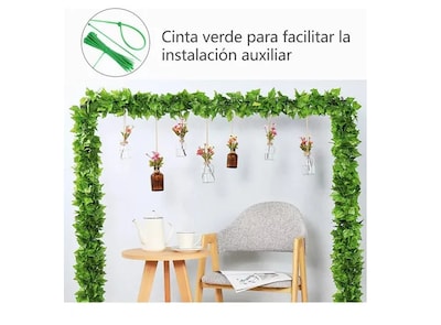 Foto 4 | Foto 4 | Xtellar Hojas Colgantes Artificiales, Decoración Hogareña Aspiracional De Enredaderas, Pack De 36 Piezas