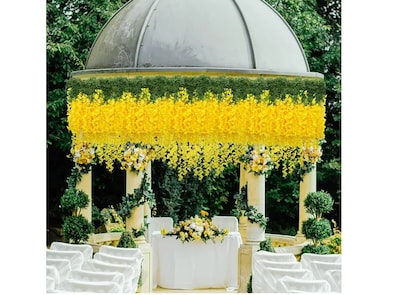 Foto 5 | Foto 5 | Xtellar Elegante Set 27pcs De Flores Artificiales Wisteria De 1.1m Para Bodas Y Decoración Aspiracional De Interiores Y Exterior