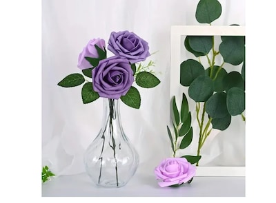 Foto 4 | Foto 4 | Xtellar Rosas Artificiales Deluxe 25pc, Decorativas De Lujo Para Eventos Elegantes Y Creaciones Manuales