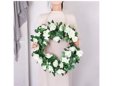 Foto 5 | Foto 5 | Guirnalda De Flores Xtellar Peonía Artificiales Blancas 2.5m Para Decoración