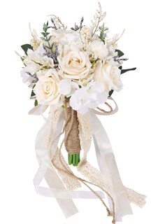 Foto 1 | Foto 1 | Ramos De Boda Cewor Con Rosas Artificiales Para Novia Y Dama De Honor - Venta Internacional.