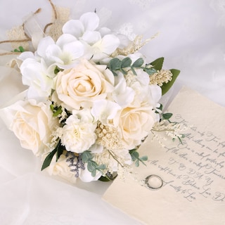 Foto 4 | Foto 4 | Ramos De Boda Cewor Con Rosas Artificiales Para Novia Y Dama De Honor - Venta Internacional.