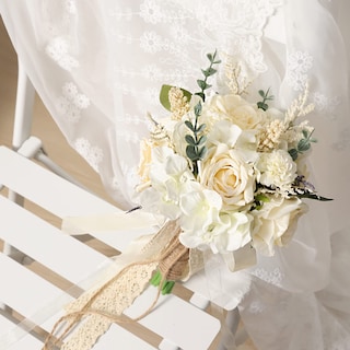 Foto 7 | Foto 7 | Ramos De Boda Cewor Con Rosas Artificiales Para Novia Y Dama De Honor - Venta Internacional.