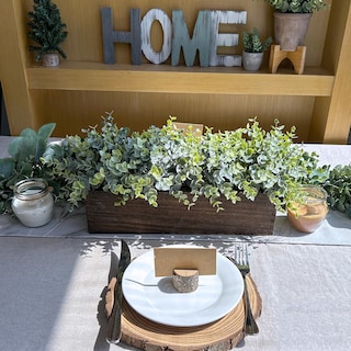Foto 5 | Foto 5 | Planta De Eucalipto Artificial Winlyn En Maceta De Madera De 14 Pulgadas - Venta Internacional.