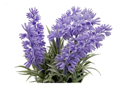 Foto 3 | Foto 3 | Lavanda Artificial en Maceta de Hojalata Jauz Blanco 22 cm