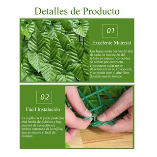 Foto 3 | Foto 3 | Follaje Rollo Eo Safe Imports Esi-9764 Verde Planta Artificial Enredadera 1 X 3M Eneldo