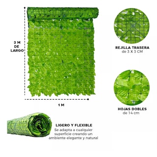 Foto 3 | Foto 3 | Follaje Artificial Eo Safe Imports Esi-9768 Verde para Jardín Vertical Valla Verde Eneldo 1 X 3 M