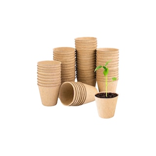 Foto 1 | Foto 1 | Macetas Biodegradables, 50 Unidades, Papel De 8 Cm De Ancho Y Papel Reciclado - Venta Internacional.