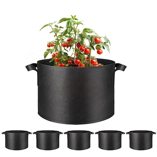 Foto 1 | Foto 1 | Macetas Grow Bags Simple Deluxe, 37,85 L, Paquete De 5 Macetas, 10 Galones - Venta Internacional.
