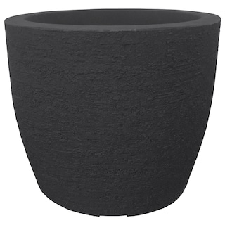 Foto 1 | Foto 1 | Maceta Moderna Para Exteriores Compacta De 20 Cm De Alto Deep Color Negro Lead De Polietileno Ultra Ligera Artego