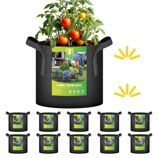 Foto 1 | Foto 1 | Grow Bags Ipower, Paquete De 10 Galones, Con Etiquetas De Tela No Tejida - Venta Internacional.