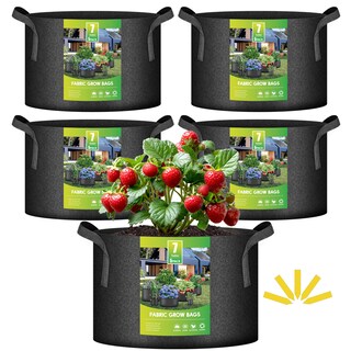 Foto 1 | Foto 1 | Bolsas De Cultivo Para Plantas Ipower, Tela No Tejida Gruesa De 7 Galones, 5 Unidades - Venta Internacional.