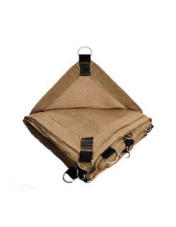 Foto 2 | Foto 2 | Malla Sombra 5x4 M Raschel 90% Beige Para Exteriores Con Argollas Lista Para Instalar Hanlob