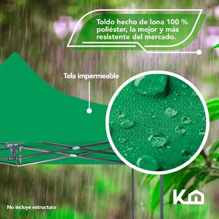Foto 3 | Foto 3 | Repuesto de Toldo KingsHouse 300506 color Verde 2x2