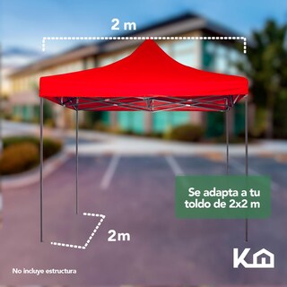 Foto 6 | Foto 6 | Repuesto de Toldo KingsHouse 300505 color Rojo 2x2