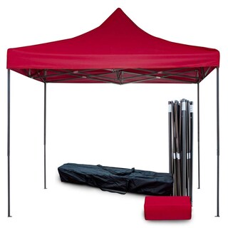 Foto 1 | Foto 1 | Toldo Carpa Plegable KingsHouse 300456 color Rojo Reforzado más Bolsa Transportadora Jardín