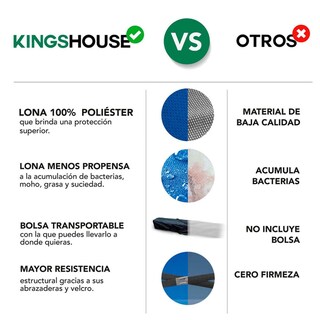 Foto 7 | Foto 7 | Toldo Plegable KingsHouse 293414 color Negro 3x3 m + Bolsa Transportadora