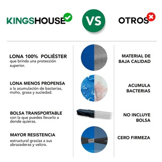Foto 8 | Foto 8 | Toldo Plegable KingsHouse 300125 color Rojo 3x4.5 m + Bolsa Transporte