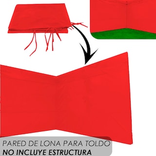 Foto 3 | Foto 3 | Paredes para Toldo Impermeable Ilios Innova 3x3 Rojo