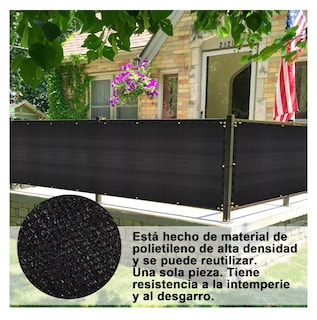Foto 5 | Foto 5 | Cubierta De Valla De Pantalla De Privacidad Para Balcón 5 M Negro
