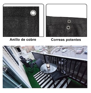 Foto 4 | Foto 4 | Cubierta De Valla De Pantalla De Privacidad Para Balcón 5 M Negro