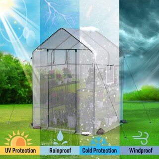 Foto 4 | Foto 4 | Greenhouse Workpro 142 Cm X 142 Cm X 196 Cm, 3 Niveles Y 8 Estantes - Venta Internacional.