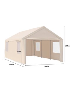 Foto 5 | Foto 5 | Toldo De Uso Rudo Vanlig 6x3 Mts Carpa Para Auto Fiestas Eventos Color Beige