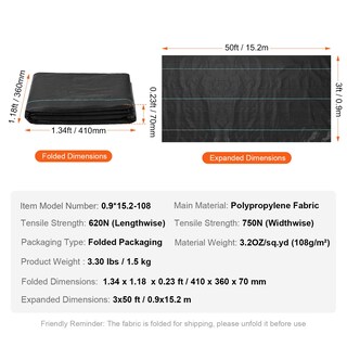 Foto 7 | Foto 7 | Tela Para Calzada Vevor, 3.5 Oz, Tejida, Paisaje, 3,8 X 9,15 M Geotex - Venta Internacional.