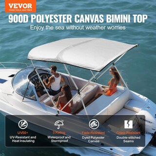 Foto 2 | Foto 2 | Funda Bimini Top Boat Vevor 3 Bow De 6 Pies X 1,4 M X 1,5-1,7 M - Venta Internacional.